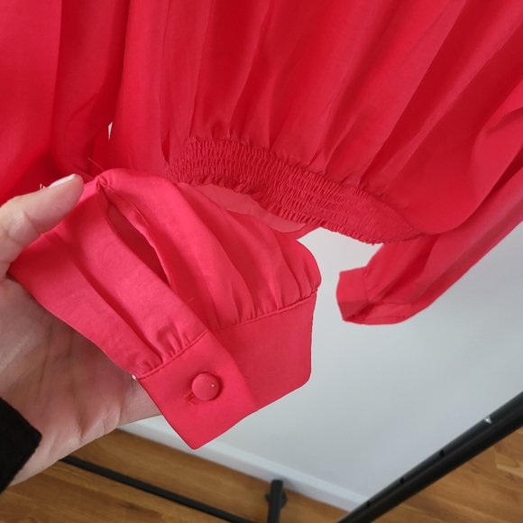 Express Coral Red Knot Front Top - Picture 6 of 6